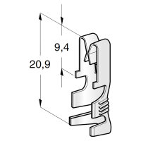 Flachsteckhülse 6,3mm 4-6mm² unisoliert | MTA...