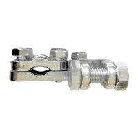 Batteriepolklemme | XL | Doppelklemme + M5-Anschluss | 35-95mm² | 90° | Negativ