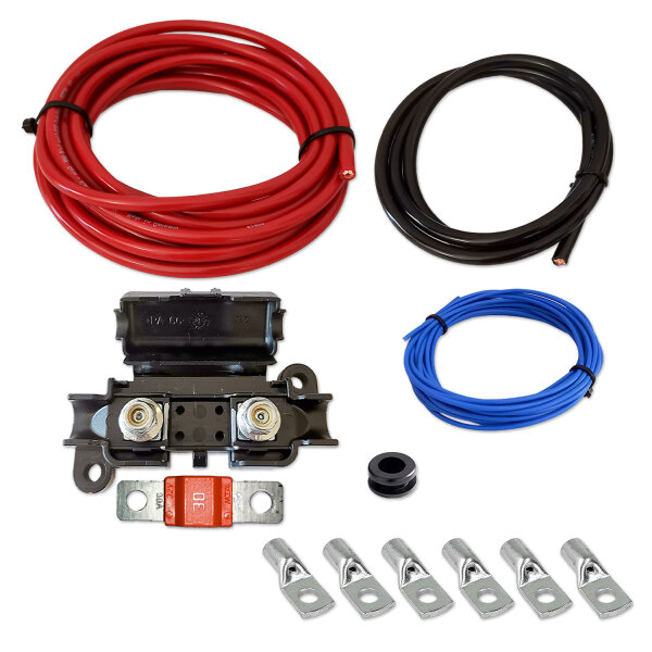 Kabelset | PRO | inkl. Sicherung & Ringkabelschuhe | 6mm² | 6 Meter