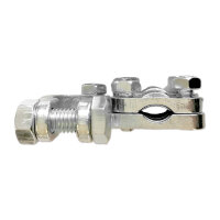 Batteriepolklemme XL | doppelte Schraubklemme 35-95mm² | 90° | Positiv