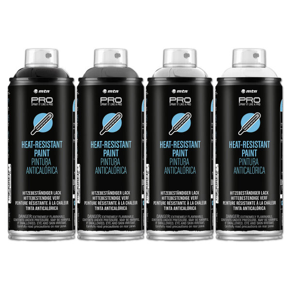 Hitzebeständiger Lack 650°C Ofenlack Auspufflack 400ml | MTN WEPRO