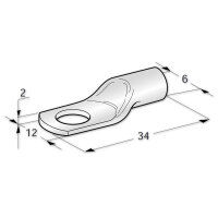 Rohrkabelschuh 16mm² M8 verzinnt | MTA TUBOLAR