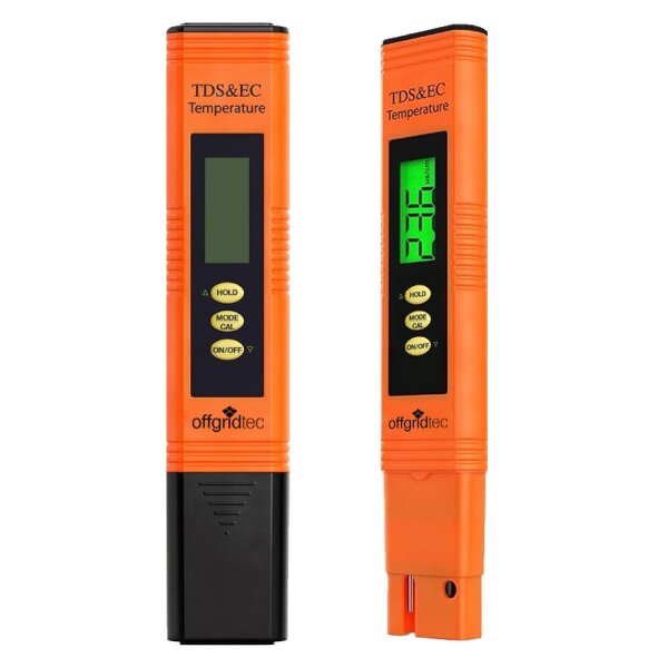 TDS EC Wassertester Leitwertmessgerät Temperatur ATC | 4-in-1 digital