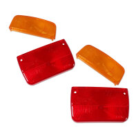 Lichtscheibe AJ.BA FP.11.251 Rot Orange Rücklicht Glas Anhänger 2x