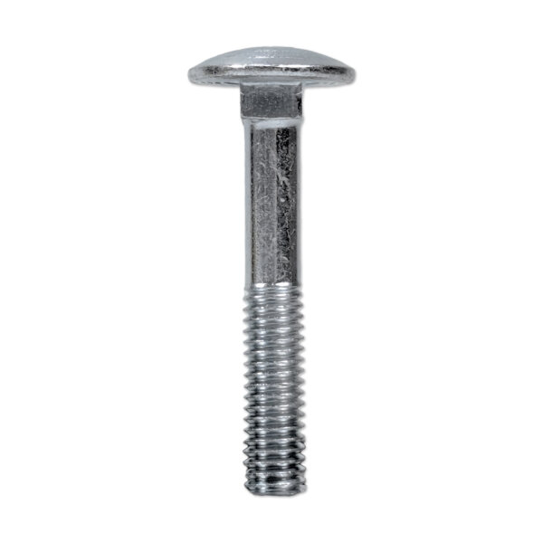 Flachrundschraube mit Vierkantansatz | DIN 603 | M6x40mm | galvanisch verzinkt | Teilgewinde