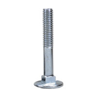 Flachrundschraube mit Vierkantansatz | DIN 603 | M6x40mm | galvanisch verzinkt | Teilgewinde