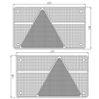 AJ.BA Lichtscheibenset FP.80.205, Links & FP.80.204, Rechts