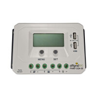 Solarladeregler 30A | PWM-Laderegler 12V / 24V | LCD-Display, USB