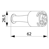 Bajonettverbinder AJ.BA FP.40.297 | Quadratisch | 4-polig | Weiß