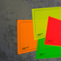 Neon Sticker Blanko 12x7 cm 100 Stück 4 Farben | Montana Cans