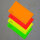 Neon Sticker Blanko 12x7 cm 100 Stück 4 Farben | Montana Cans