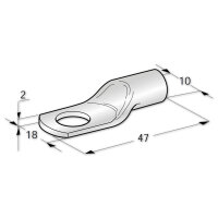 Rohrkabelschuh 35mm² M8 verzinnt | MTA TUBOLAR