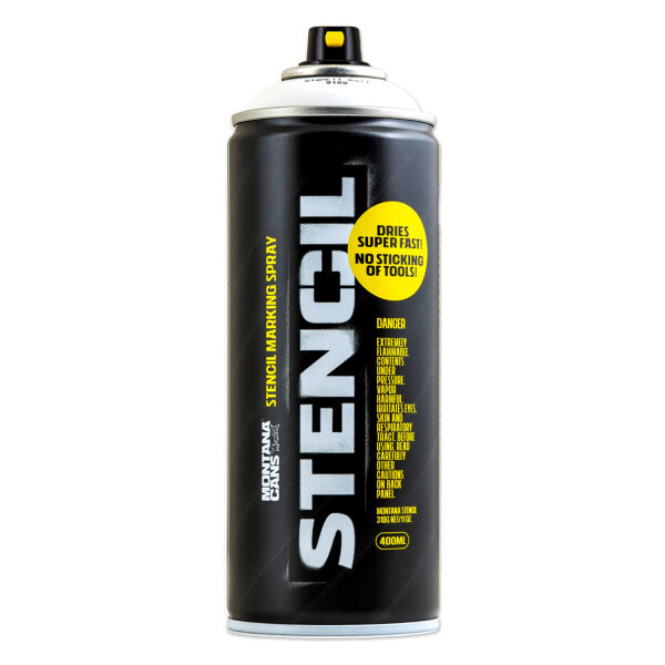 Montana Cans STENCIL | Schablonenspray | Weiß | 400ml