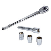 Drehmomentschlüssel-Set | 1/2" | 28–210 Nm | inkl. Nüsse & Koffer