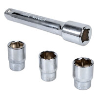 Drehmomentschlüssel-Set | 1/2" | 28–210 Nm | inkl. Nüsse & Koffer