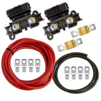 Zweitbatterieset | Victron Orion-Tr Smart 12/12-18 Ladebooster 12V 18A | 6m 16mm² Kabel | Batteriehalter VW T4 T5 T6 Universal