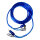 Cinchkabel 5m ohne Remote | Stereo RCA Kabel gerade auf 90° | Blau