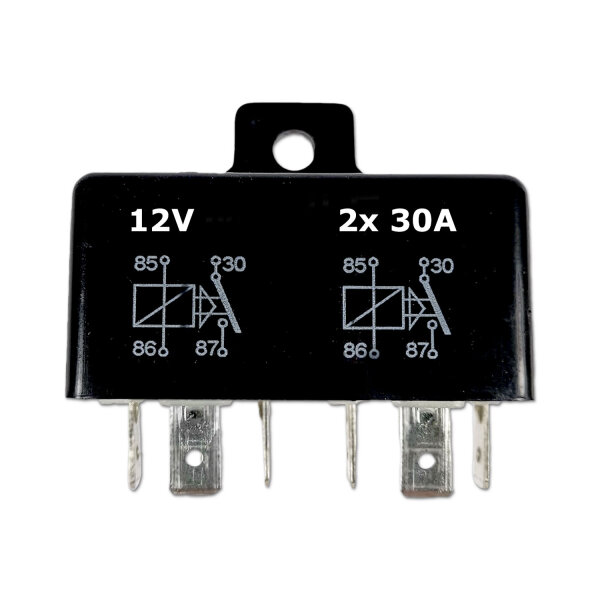Zwillings-Relais | TRL-3030 | Schließer (NO) | 12V | 2x30A