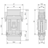 Sicherungshalter | MTA MaxiVAL | Spritzwasserschützt | 32V | 80A | Auswahl 1,5-16mm²