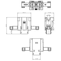 Sicherungshalter Satz | MTA UniVAL | Seitenverschluss | 32V | 30A | Flachstecker 6,3mm