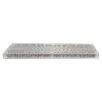 Breadboard 830 Kontakte 165x54mm 2,54mm selbstklebend transparent