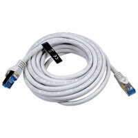 Netzwerkkabel | CAT 7 | doppelt geschirmt | Grau | 5 Meter