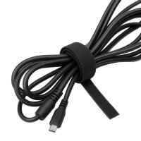 Kabelbinder | Klett | Zuschneidbar | Schwarz | 10mm | 10 Meter Rolle