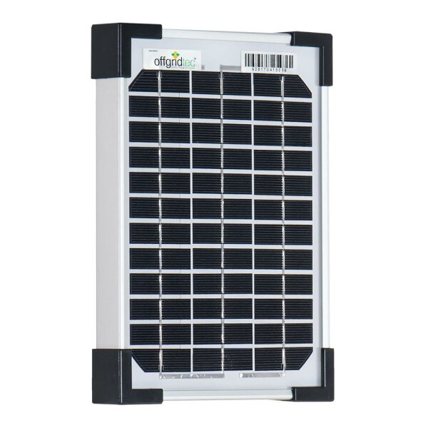 Solarpanel | Monokristallin | 12V | 5W | 250x180x25mm