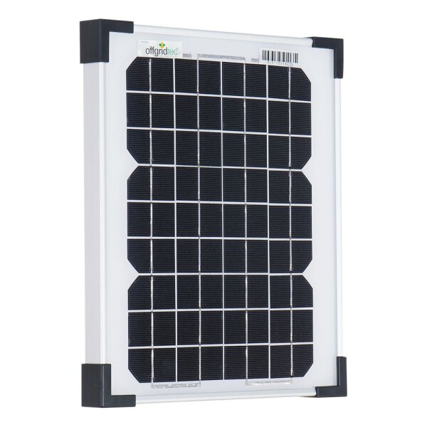 Solarpanel | Monokristallin | 12V | 10W | 370x230x25mm