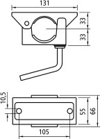 Klemmschelle | Stützradhalter | Ø48mm Rohr |...