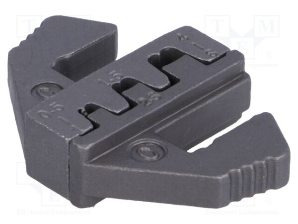 Crimpbacken Satz | FCRIMP-M | unisolierte Flachstecker | 0,5-1mm² 1,5-2,5mm² 4-6mm²