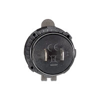USB Doppelsteckdose | Typ A QC | 9-32V | Anzeige | Schalter | Ø29mm