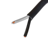 Flachkabel 2x1 mm² Meterware 2 adrig Kabel...