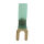 Gabelkabelschuh 1,5-2,5mm² M5 Schrumpfisolierung Crimp Kabelschuh Blau