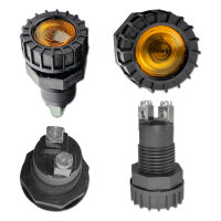 Kontrollleuchte | 12V | 2W | Gelb | Schraubanschluss | Ø17mm