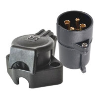 Anhängersteckersatz | 4-polig | 6-24V | 20A | Stecker & Steckdose