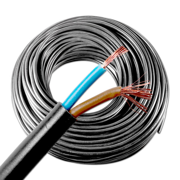 Kabel | OWY | 2-adrig | 2x1,5 mm² | 2 Meter