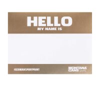 Montana HELLO MY NAME IS Sticker 100x Aufkleber Set Metallic Label