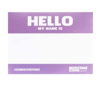 Montana HELLO MY NAME IS Sticker 100x Aufkleber Set Metallic Label