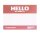 Montana HELLO MY NAME IS Sticker 100x Aufkleber Set Metallic Label