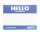 Montana HELLO MY NAME IS Sticker 100x Aufkleber Set Metallic Label