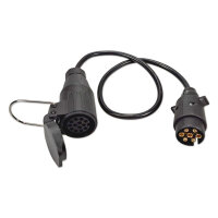 Anhängeradapter Kabel | 7- auf 13-polig | 12V | 0,75 Meter