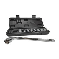 Steckschlüsselsatz 1/2 Zoll | L-Form | kompakter Nusskasten 8-21mm
