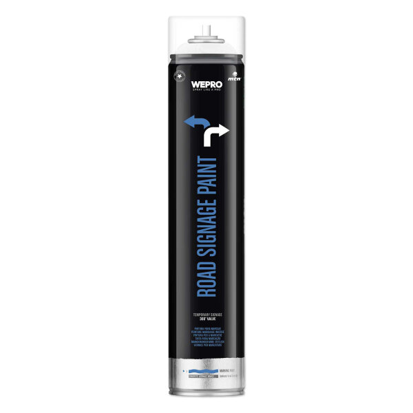 Markierungsfarbe Weiß 750ml für Asphalt, Beton, Parkplatz Bodenlinien