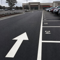 Markierungsfarbe Weiß 750ml für Asphalt, Beton, Parkplatz Bodenlinien