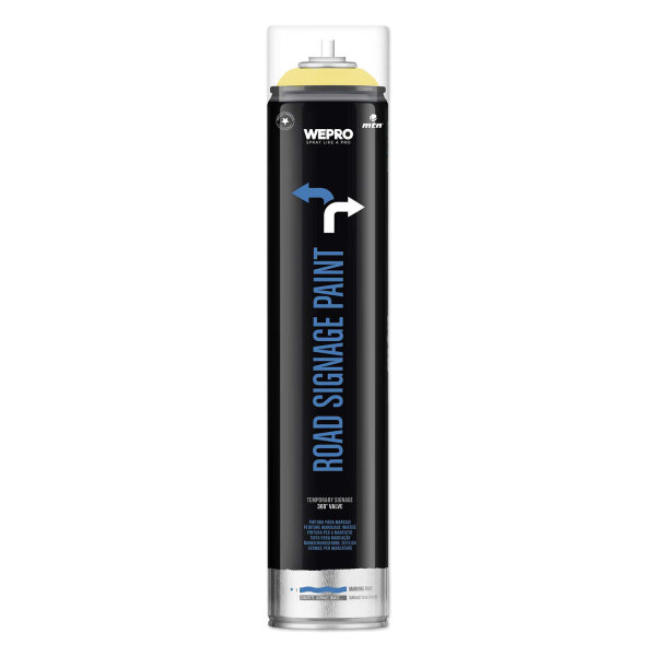 Markierungsfarbe Gelb 750ml für Asphalt, Beton, Parkplatz Bodenlinien