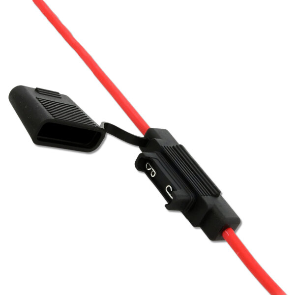 Flachsicherungshalter 80A 16mm² Kabel spritzwassergeschützt 38cm