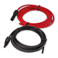 Solarkabel Set 2x 5m 4mm² rot schwarz mit PV Solarsteckern