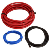 Kabelset | Vollkupfer | 10mm² | 5+5+1 Meter | Sicherung & Ringkabelschuhe
