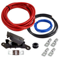 Kabelset 20mm² | Vollkupfer 5m | Zweitbatterie Car-HiFi Camper Kabel